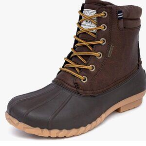 Nautica Mens Duck Boots Waterproof Shell Insulated Snow Rain Boot (Mens Size 9)